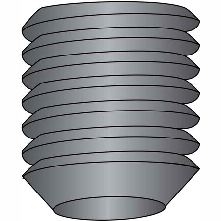 BRIGHTON-BEST Socket Set Screw, 10-32 x 1/4, Cup Point, Steel, Black Oxide, Fine, 100PK 101273******